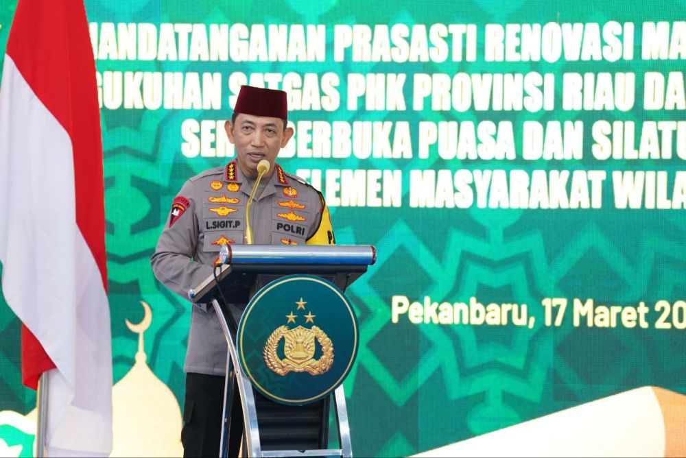 Kapolri Perkuat Pendekatan Humanis di Riau, Safari Ramadan Jadi Ruang Serap Aspirasi Warga